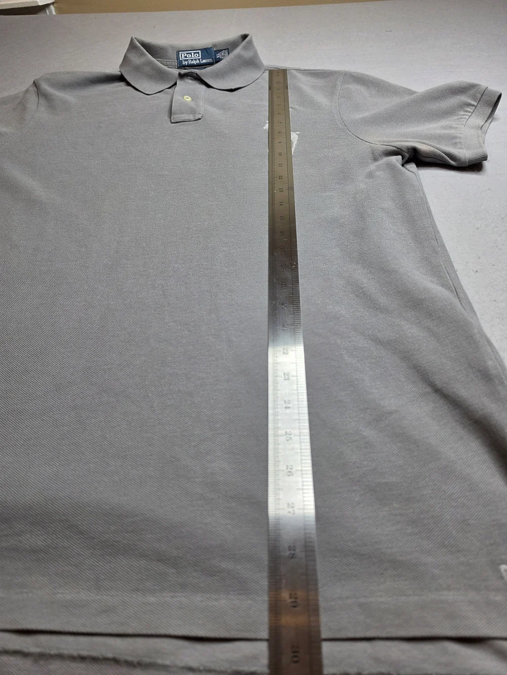 Polo by Ralph Lauren Men's Classic Gray Polo Shirt‎ Grey Pony Big Pony XL